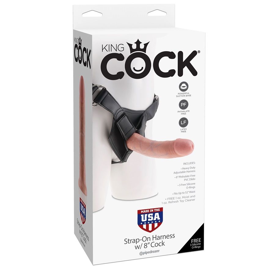 KING COCK - HARNESS CON PENE REALÍSTICO NATURAL 20.3 CM - Imagen 5