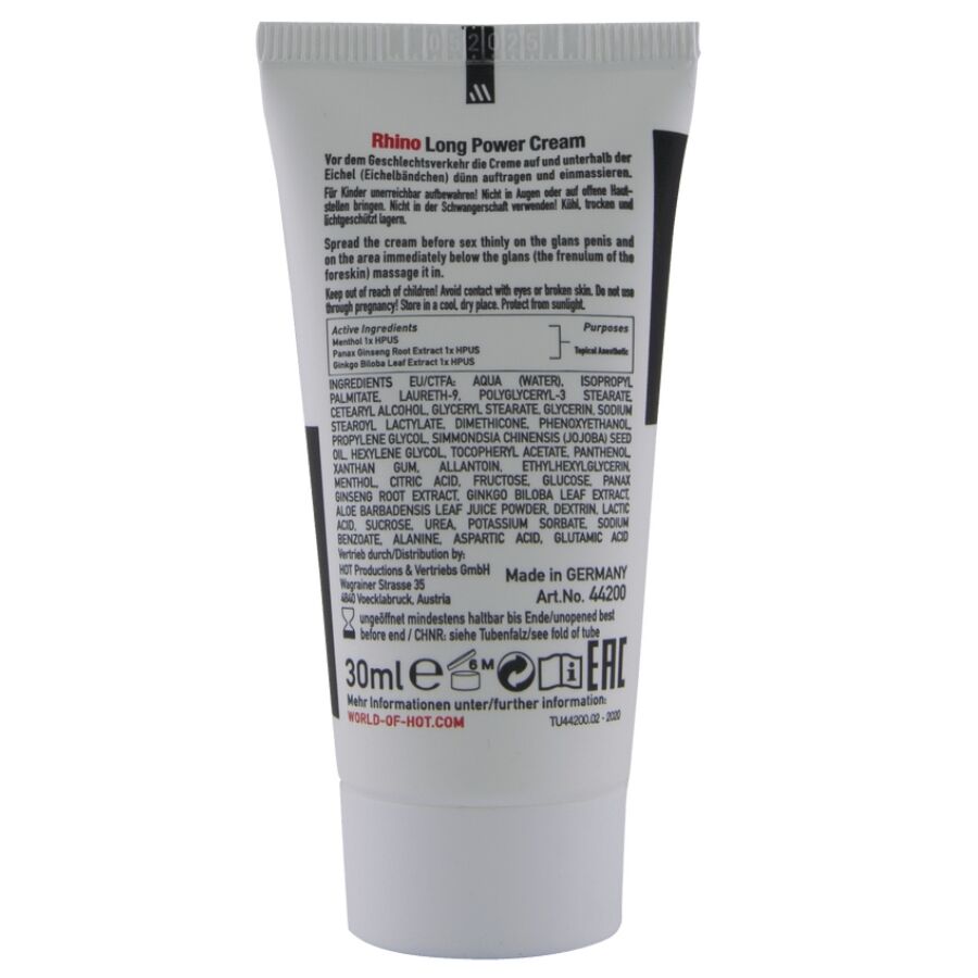 HOT - RHINO LONG POWER CREMA 30 ML - Imagen 6