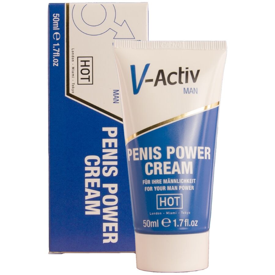 Hot – V-activ Penis Power Crema Para Hombre 50 Ml