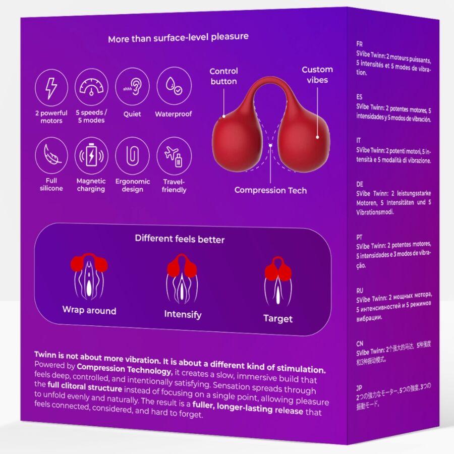 SNAIL VIBE - TWINN VIBRADOR DE DEDO CEREZA - Imagen 4