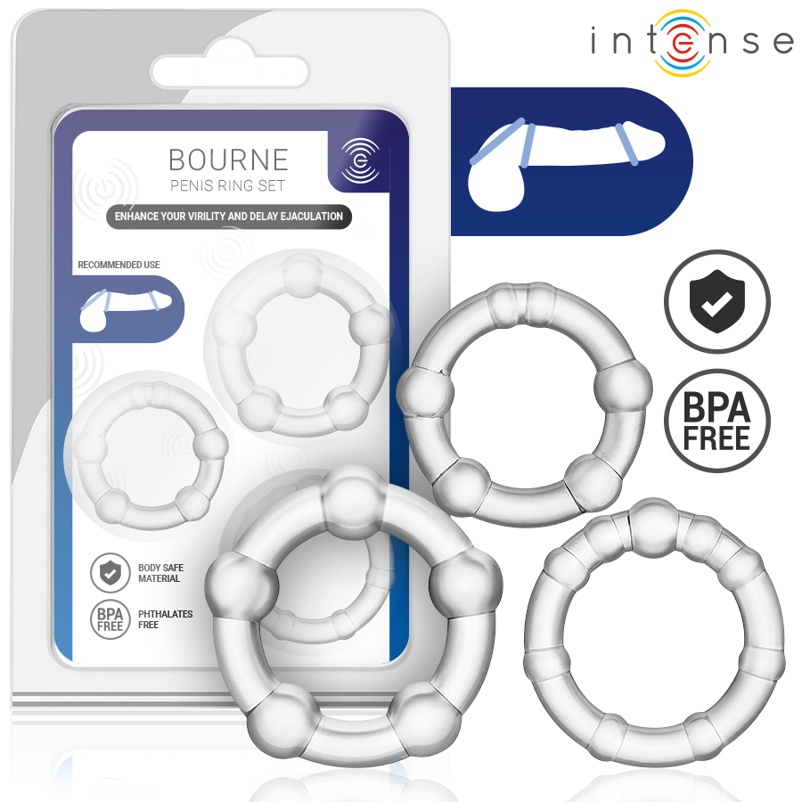 Intense – Bourne Set De 3 Anillos