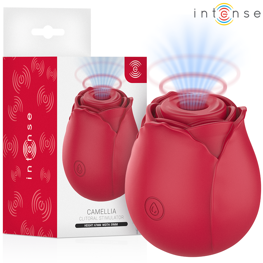 Intense – Camellia Rosa Succionador De Clítoris Por Ondas Burdeos