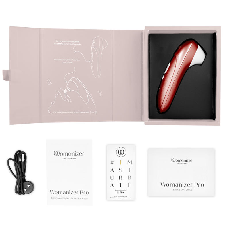 WOMANIZER - PRO VIBRANT ESTIMULADOR DE CLÍTORIS BURDEOS - Imagen 6