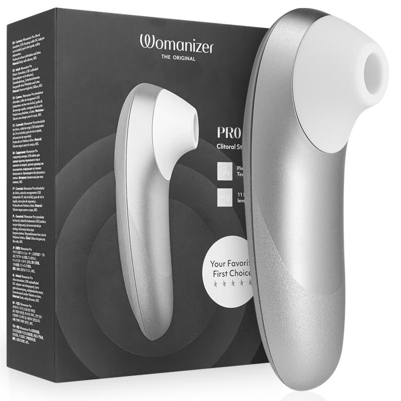 Womanizer – Pro Vibrant Estimulador De Clítoris Gris Plata