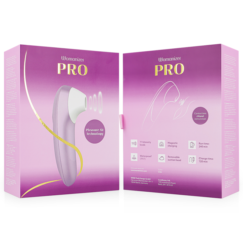 WOMANIZER - PRO VIBRANT ESTIMULADOR DE CLÍTORIS LILA - Imagen 3