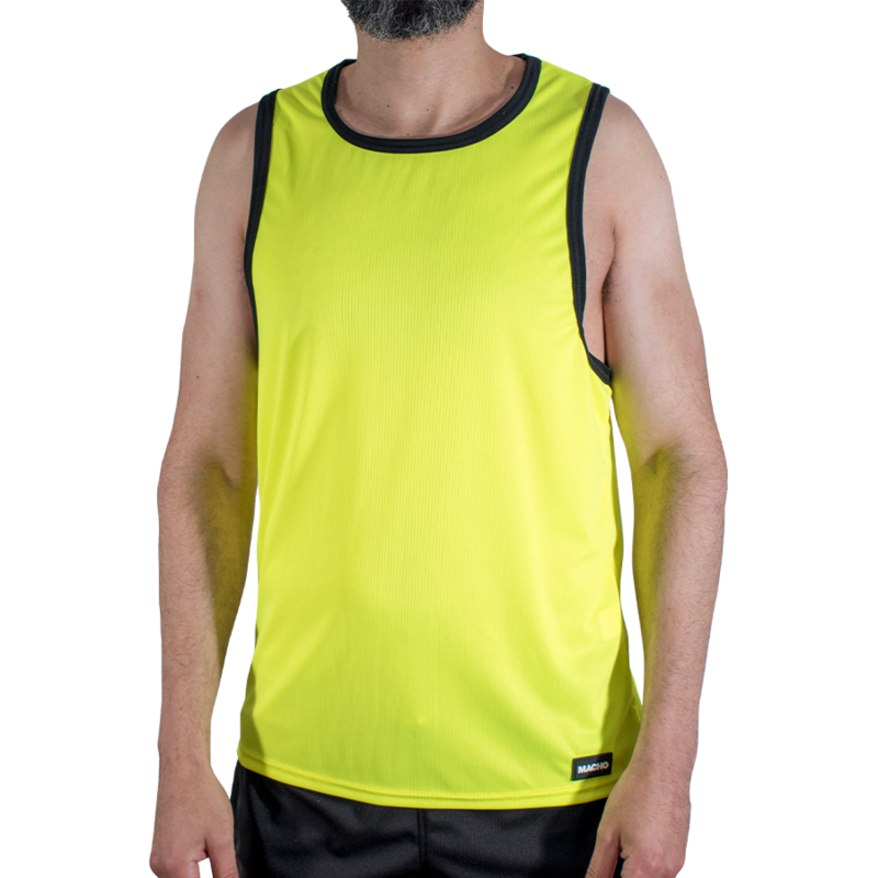 Macho – Cmv001 Camiseta Gym Amarilla S/m