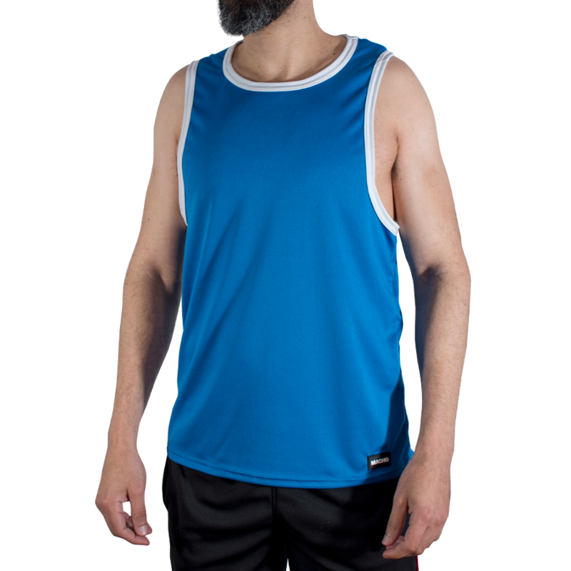 Macho – Cmv002 Camiseta Gym Azul S/m