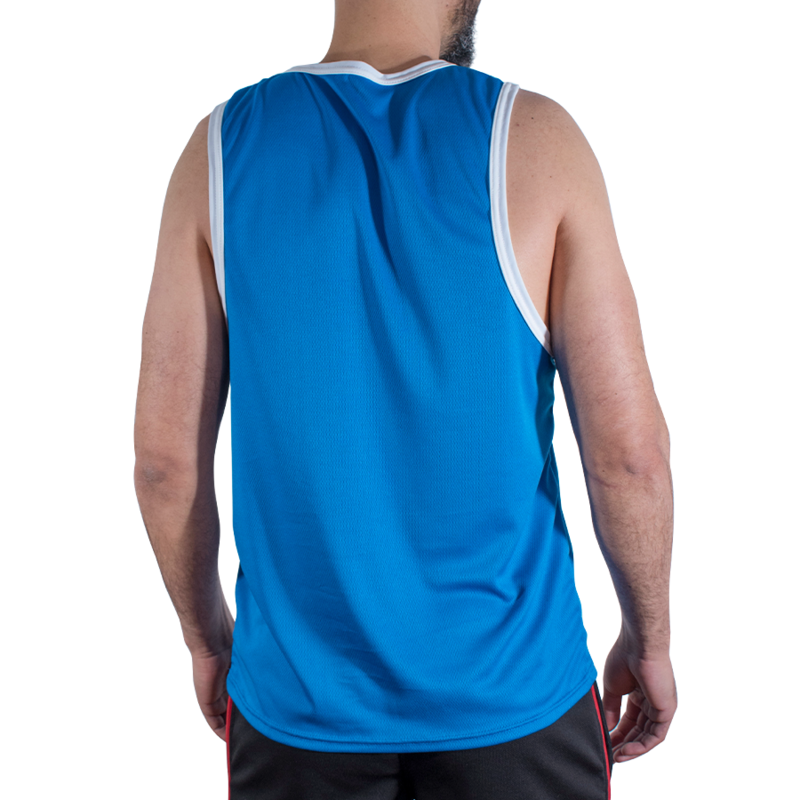 MACHO - CMV002 CAMISETA GYM AZUL S/M - Imagen 6