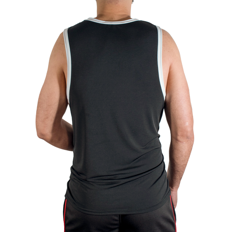 MACHO - CMV004 CAMISETA GYM NEGRA S/M - Imagen 6