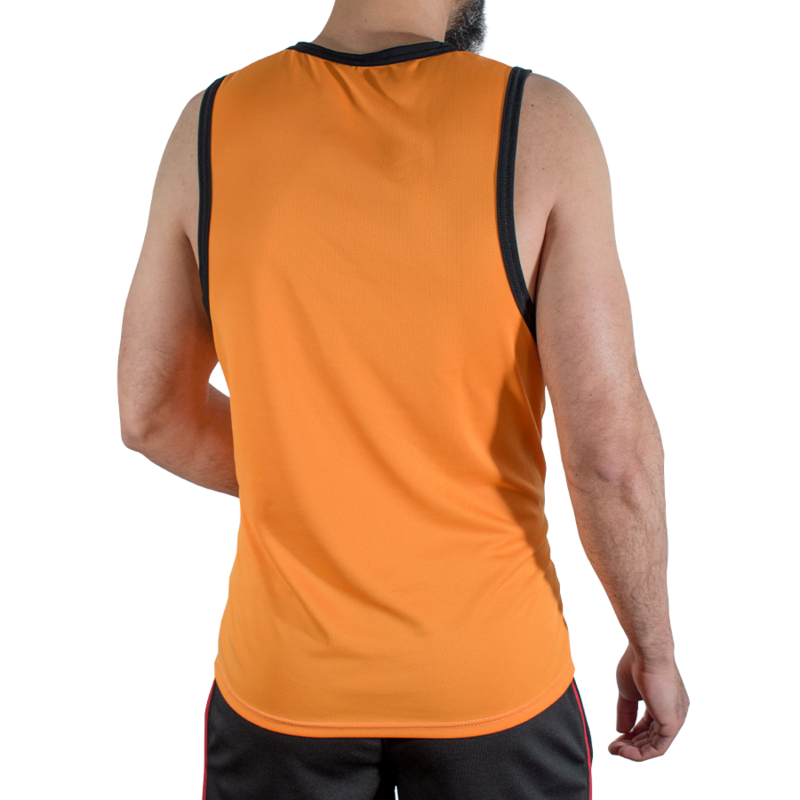 MACHO - CMV005 CAMISETA GYM NARANJA S/M - Imagen 6