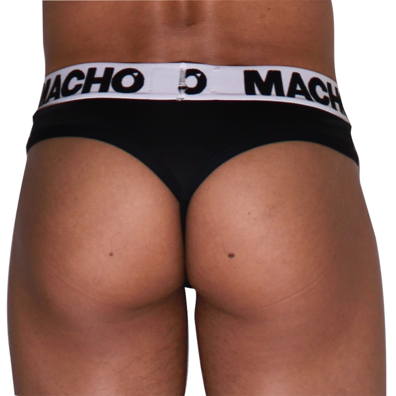 MACHO - MTG002 TANGA NEGRO/NEGRO S - Imagen 6