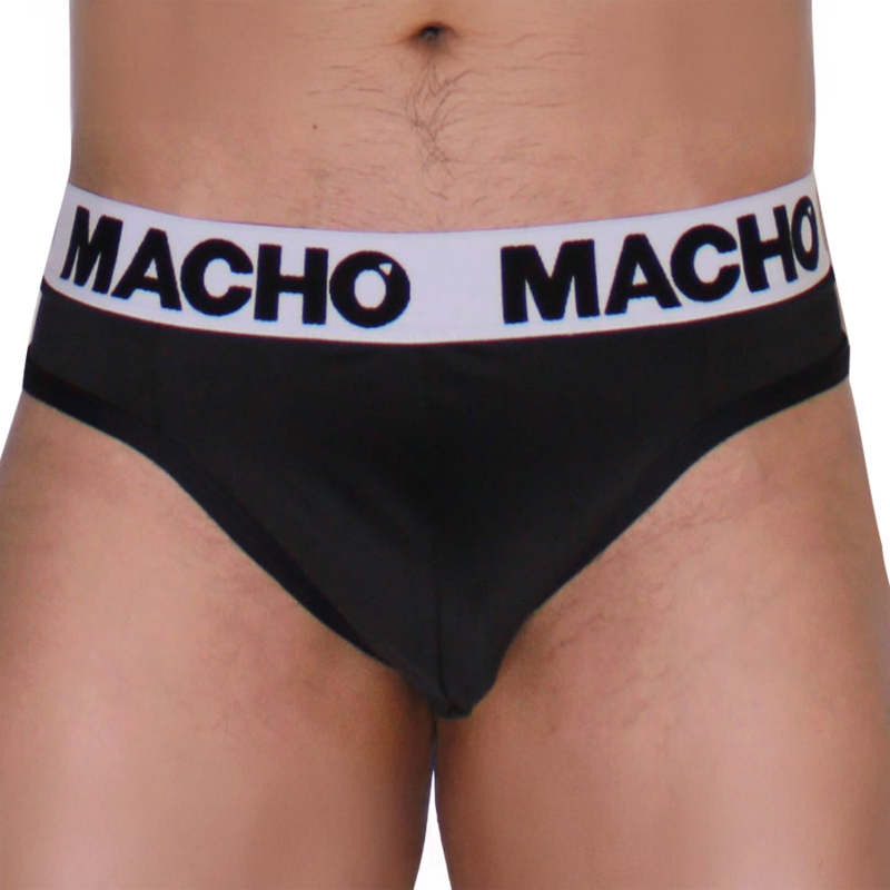 MACHO - MTG002 TANGA NEGRO/NEGRO S - Imagen 7
