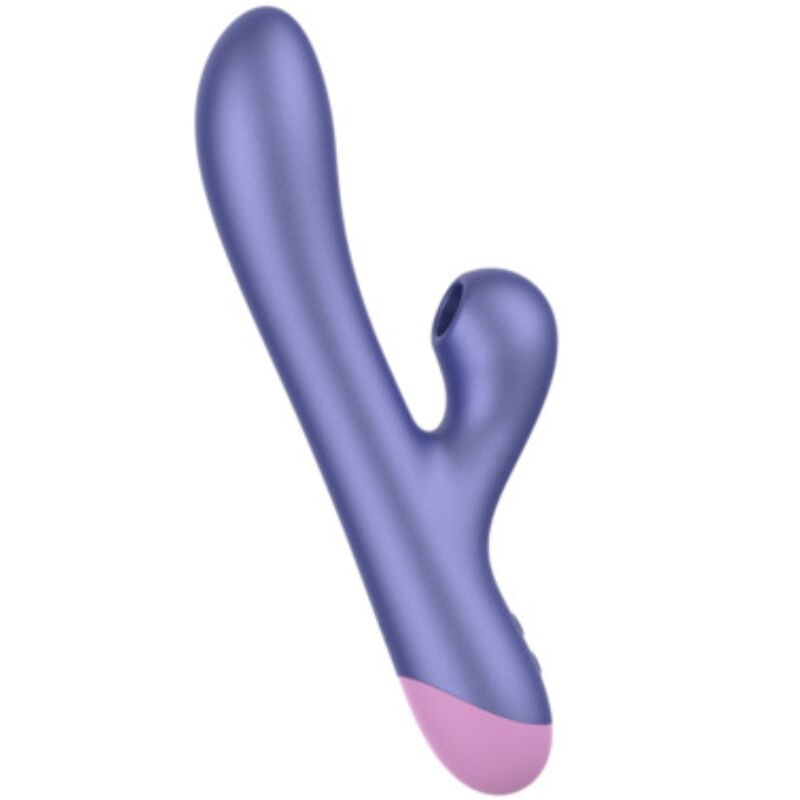 Romp – Pulse Vibrador Rabbit Dual Punto G Azul Eléctrico