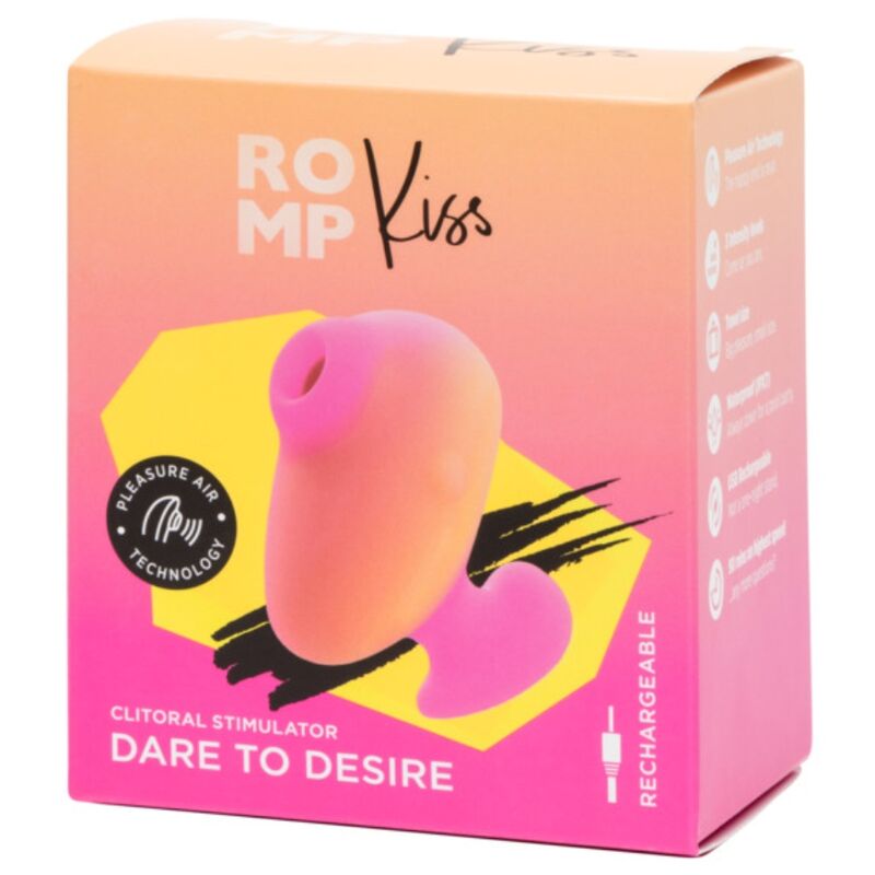 ROMP - KISS SUCCIONADOR DE CLÍTORIS VIBRADOR DE DEDO RECARGABLE - Imagen 11