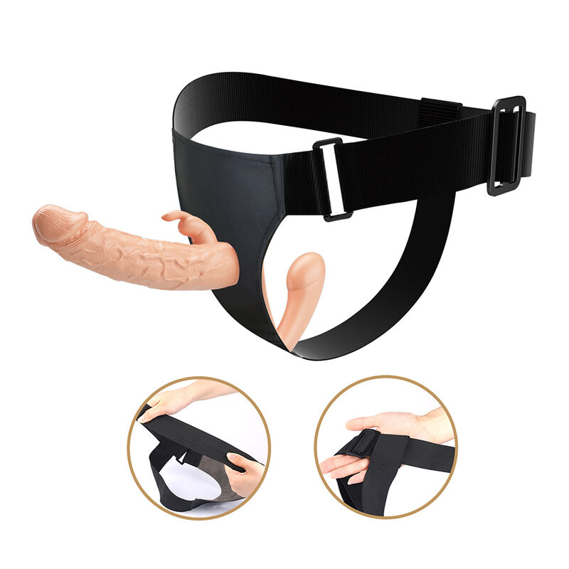 BAILE - CHARLOTTE ARNÉS HOLLOW STRAP-ON DOBLE PENETRACIÓN NATURAL - Imagen 10