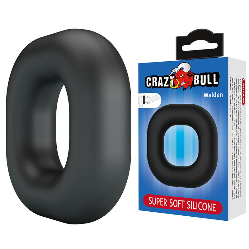 CRAZY BULL - WALDEN ANILLO PARA PENE SUPER SOFT SILICONA NEGRO - Imagen 6