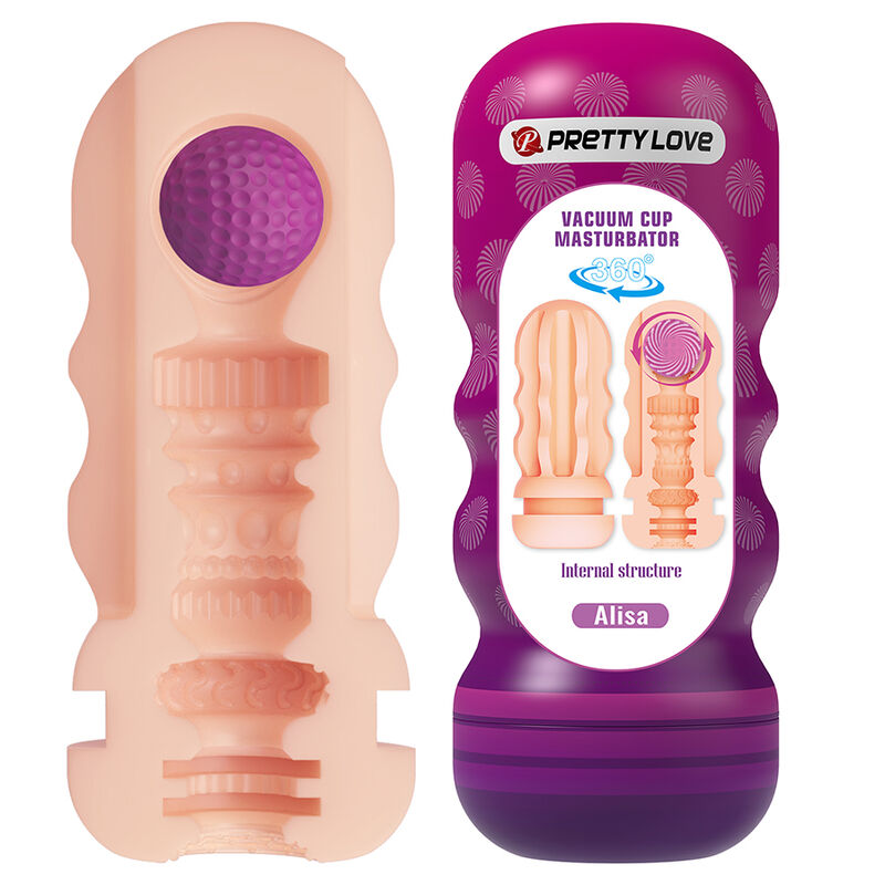 Pretty Love – Alisa Masturbador Vagina Con Ventosa Y Texturas Internas