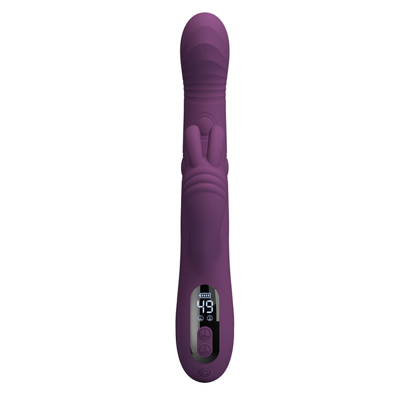 PRETTY LOVE - DEE VIBRADOR RABBIT MULTIFUNCIÓN OSCILANTE Y PERCUTOR MORADO - Imagen 9