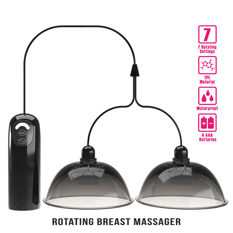 Pretty Love – Estimulador De Pezones Giratorio Con Succión Negro