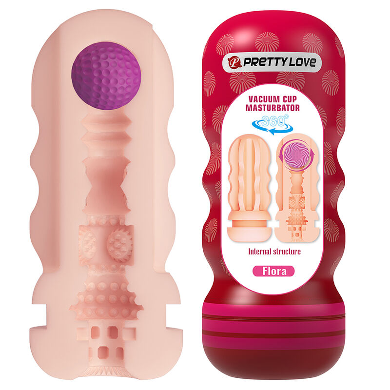 Pretty Love – Flora Masturbador Vagina Con Ventosa Y Texturas Internas
