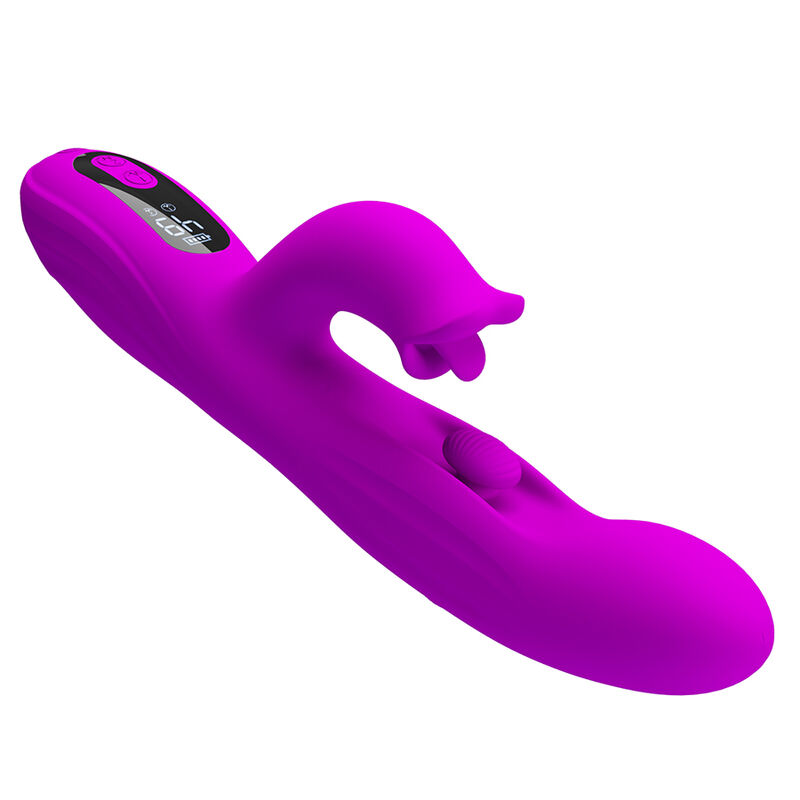 Pretty Love – Yalanda Vibrador Rabbit Oscilante Con Pantalla Led Morado
