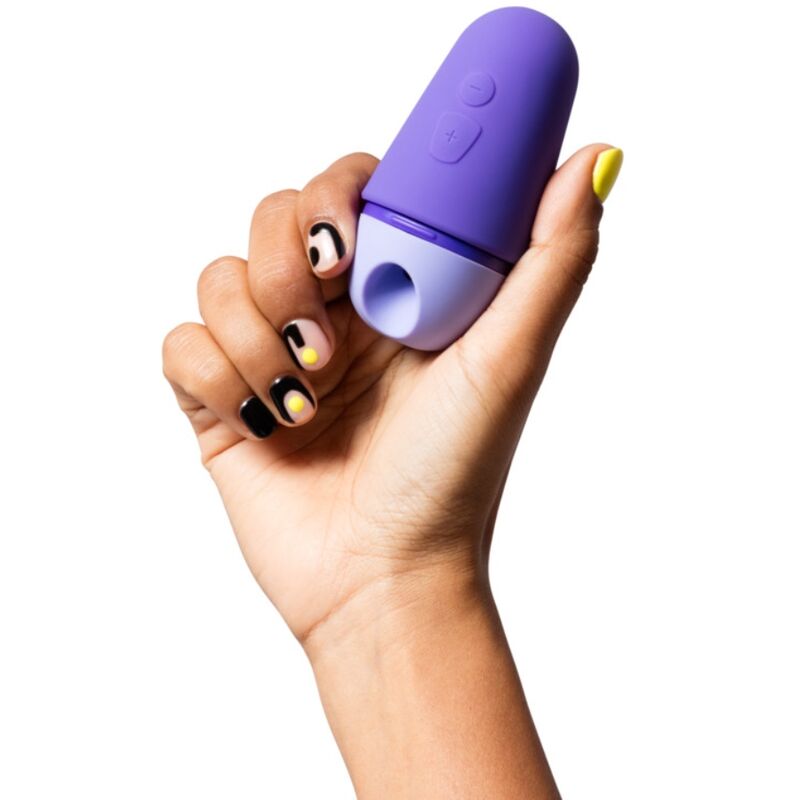 ROMP - FREE X ESTIMULADOR DE CLÍTORIS CON TAPA 10 NIVELES RECARGABLE MORADO - Imagen 3