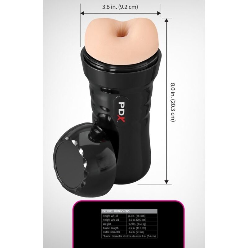 PDX EXTREME - MASTURBADOR ANO WET BUSSIES SUPER BANGIN' BUTTHOLE 20.8 CM - Imagen 4