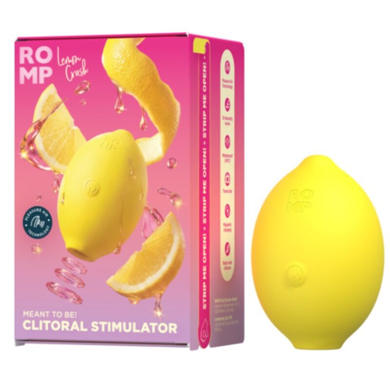 ROMP - LEMON CRUSH ESTIMULADOR DE CLÍTORIS POR ONDAS DE PRESIÓN AMARILLO - Imagen 11