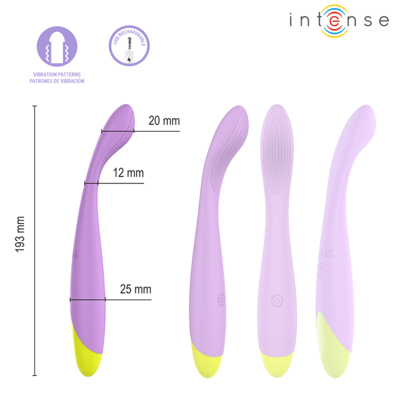 INTENSE - LUCCA G-POINT ESTIMULADOR FLEXIBLE RECARGABLE USB - Imagen 4