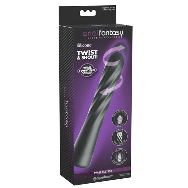 ANAL FANTASY ELITE - TWIST ECSTASY ESTIMULADOR ANAL GIRATORIO RECARGABLE - Imagen 3