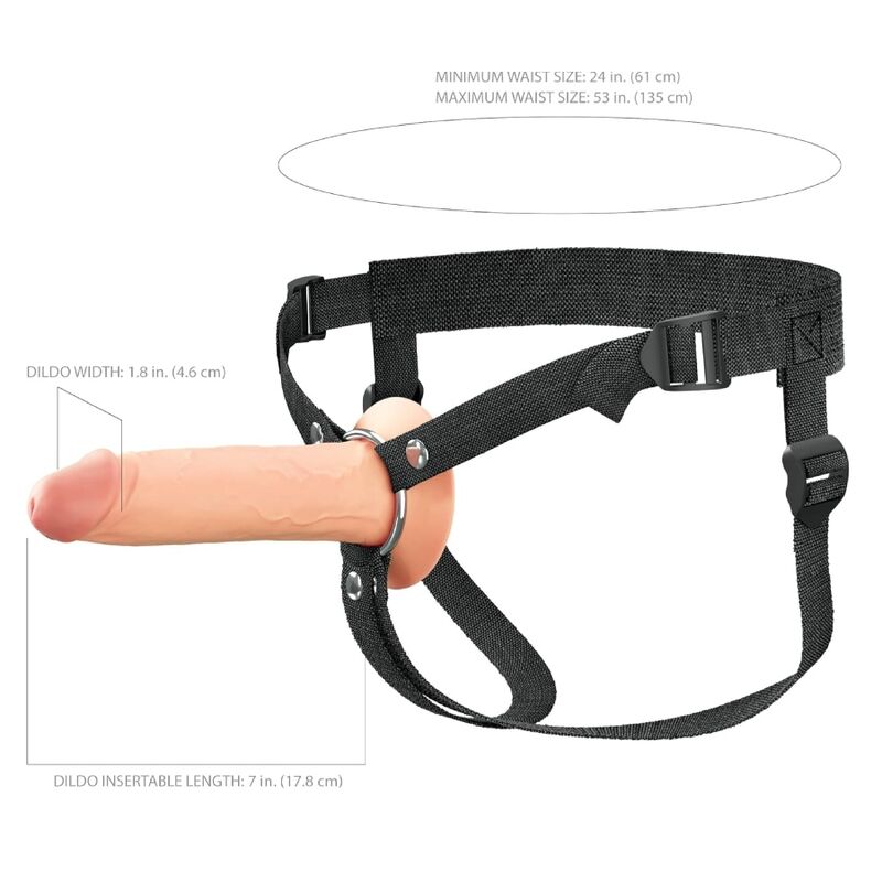 FANTASY X-TENSIONS ELITE - ARNÉS CON DILDO HUECO DE SILICONA 17,8 CM - Imagen 5