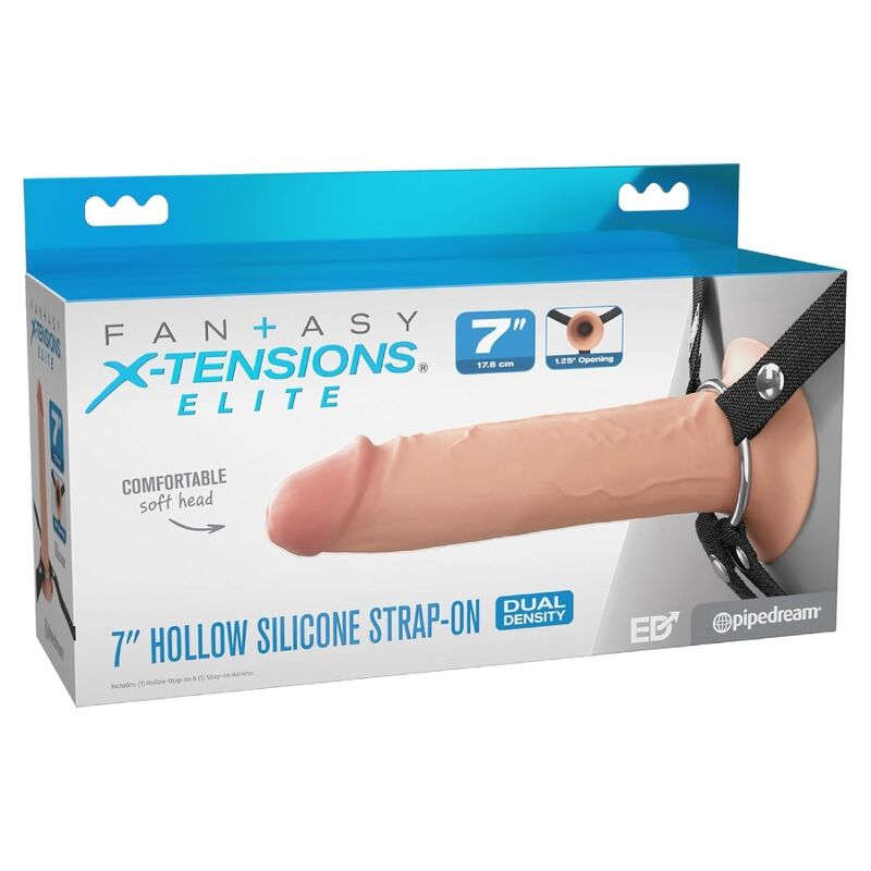 FANTASY X-TENSIONS ELITE - ARNÉS CON DILDO HUECO DE SILICONA 17,8 CM - Imagen 2