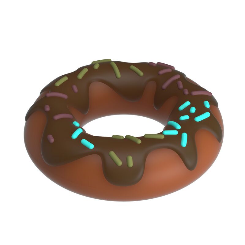 PRETTY LOVE - ANILLO PARA PENE SUPER DONUT MARRÓN - Imagen 3