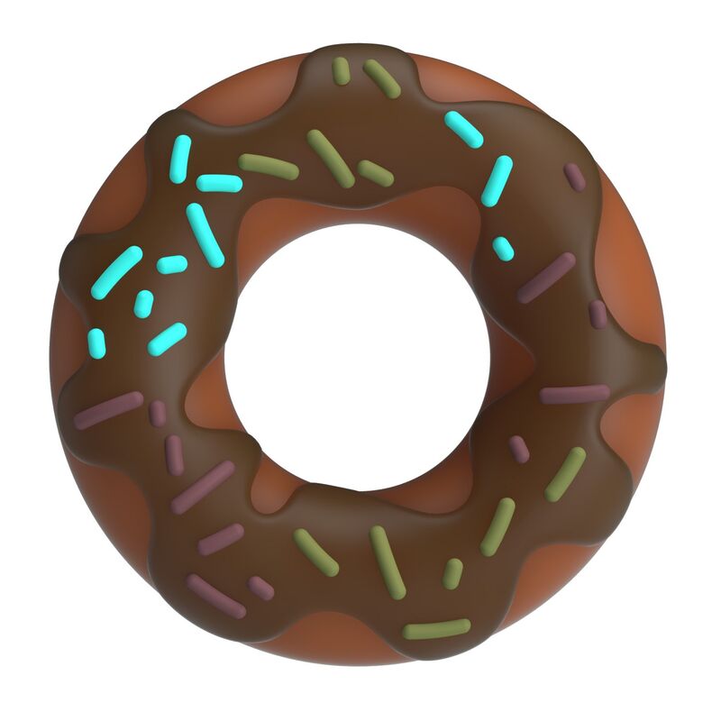 Pretty Love Super Donut anillo pene marrón — La Polvoteca