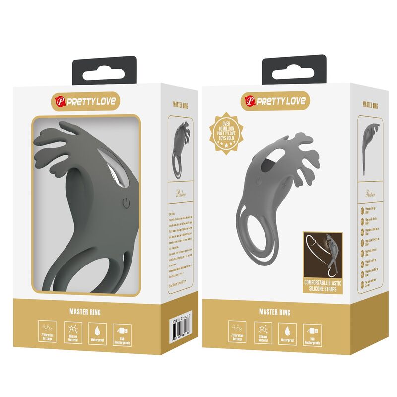 PRETTY LOVE - ANILLO VIBRADOR RECARGABLE CON ESTIMULADOR - Imagen 7