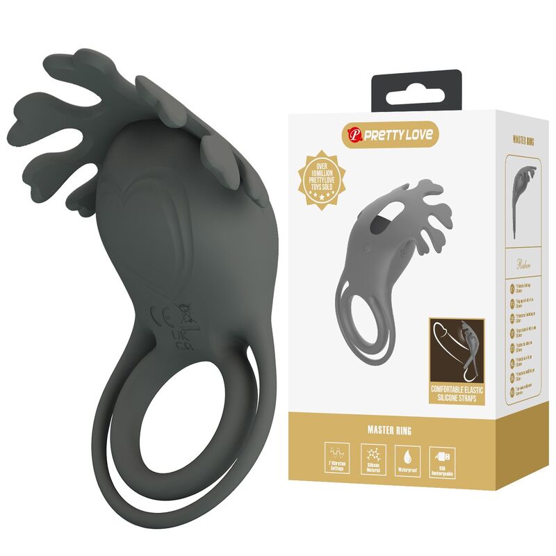 PRETTY LOVE - ANILLO VIBRADOR RECARGABLE CON ESTIMULADOR - Imagen 11