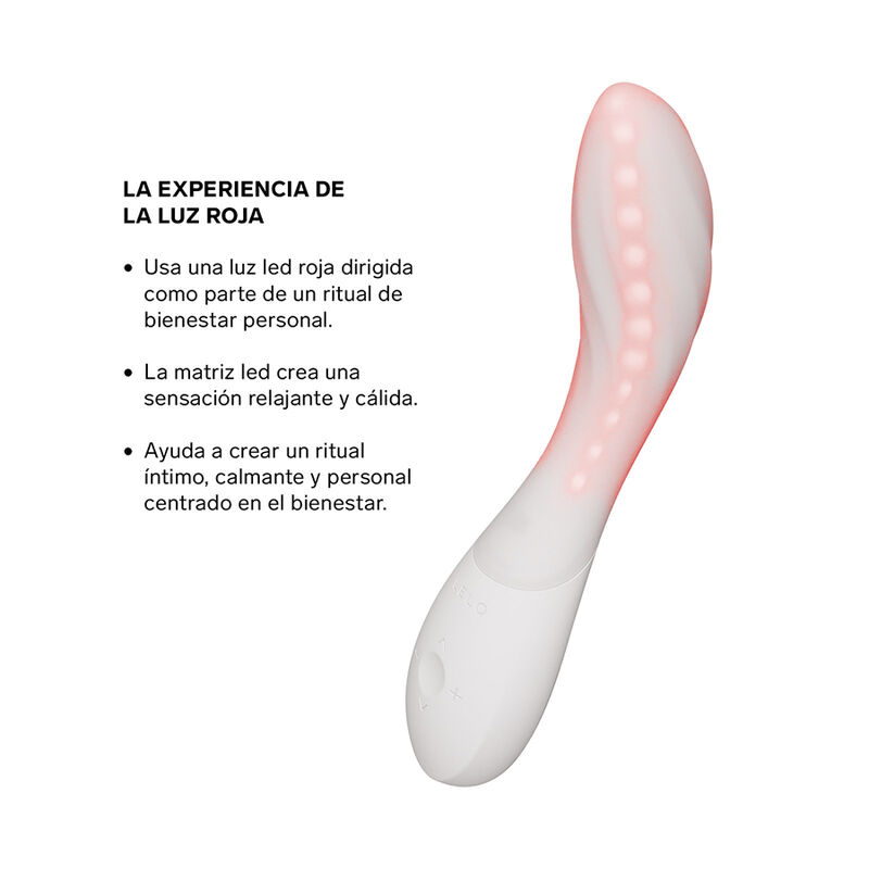 LELO - MONA SPECTRA MASAJEADOR ÍNTIMO CON LUZ ROJA RECARGABLE APP CONTROL - Imagen 13