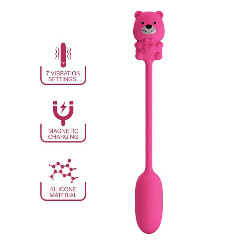 Pretty Love Olson Huevo Vibrador con Mando por Cable Recargable Rosa