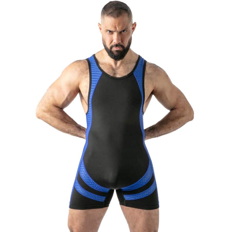 LOCKER GEAR - MONO OPEN ACCESS SINGLET AZUL S