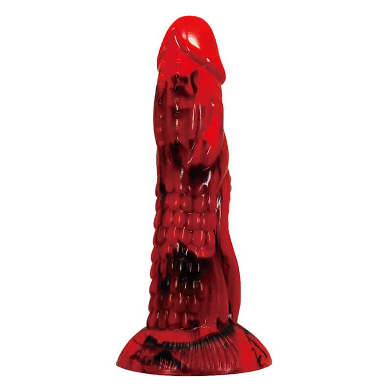 Power Monsters – Minotaur Dildo Fantasía Con Ventosa 21 Cm ø 5 Cm Rojo Y Negro