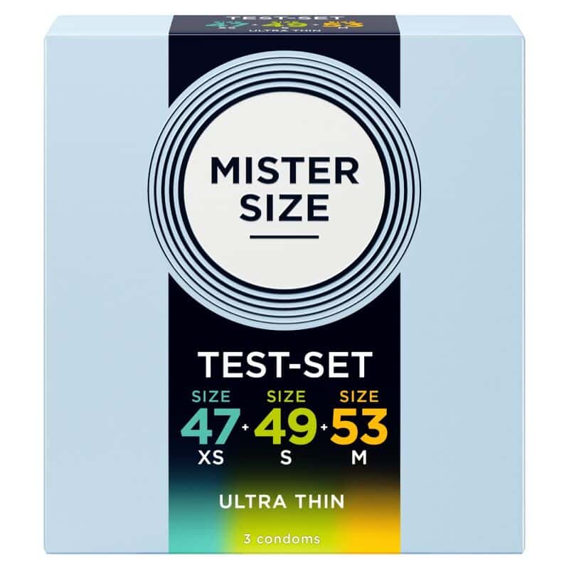MISTER SIZE - PACK MUESTRA PRESERVATIVOS TALLA 47-49-53 MM (3 UNIDADES)