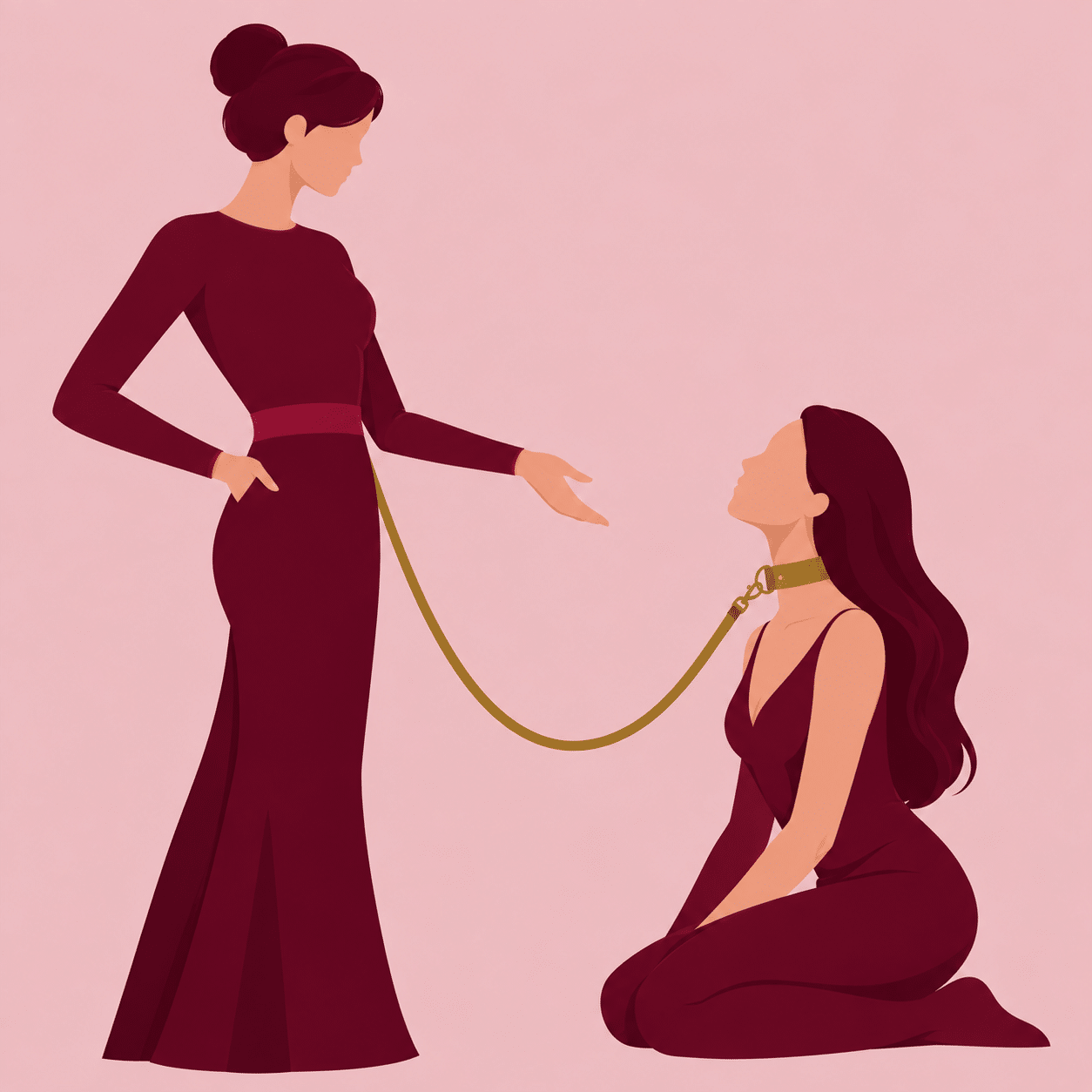 Dos figuras en una dinámica de roles