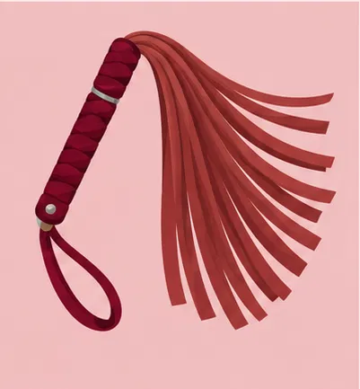 Flogger de tiras suaves en abanico
