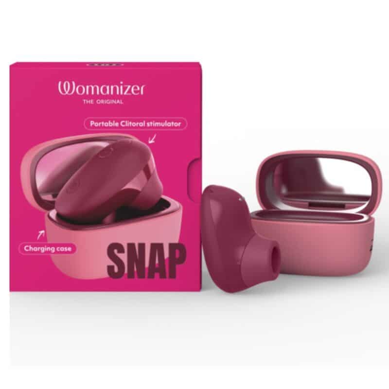 Womanizer – Snap Estimulador De Clítoris Por Succión 6 Niveles Burdeos
