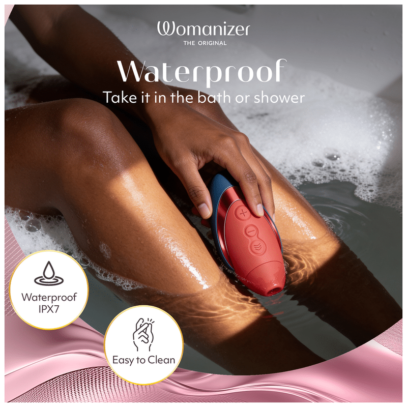 WOMANIZER - NEXT LIBERTY ESTIMULADOR DE CLÍTORIS 3D PLEASURE AIR AZUL/ROJO